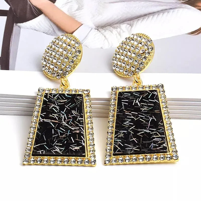 Rhinestone earrings