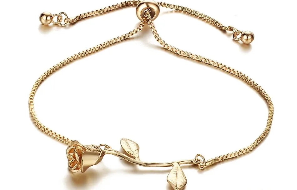Rose Flower Bracelet