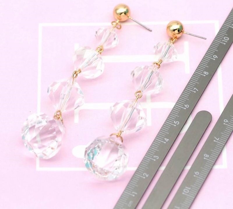 Clear Drop Earrings