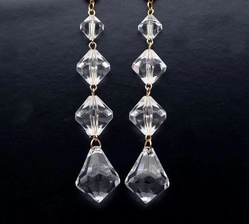 Clear Drop Earrings
